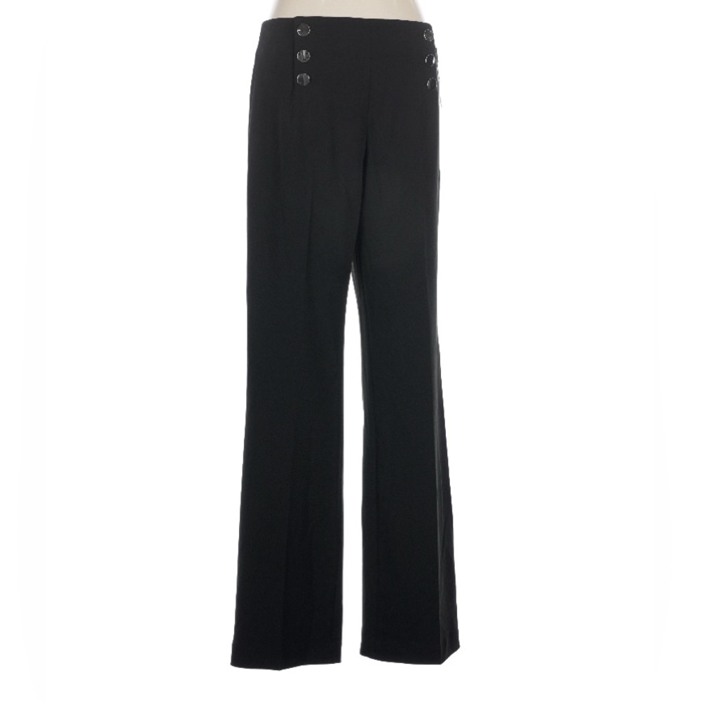 NWT CALVIN KLEIN PANTS SAILOR TROUSERS BLACK Size 6